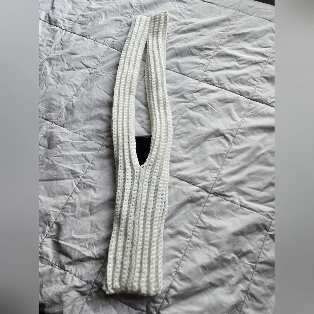 New Crochet Phone Pocket In White Color